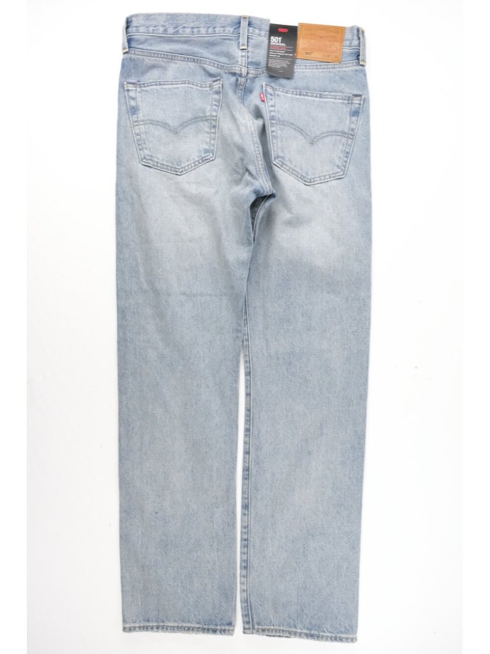 Levi’s Premium 501 Distressed Straight Leg Selvedge Jeans ‘Blue’ sz mens W32xL32 - Picture 5 of 10